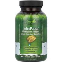 Irwin Naturals, EstroPause®, menopauzės palaikymas, 80 skystų minkštųjų kapsulių