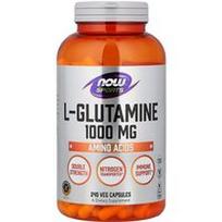 NOW Foods, Sportas, L-glutaminas, 1000 mg, 240 vegetariškų kapsulių