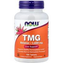 NOW Foods, TMG, 1000 mg, 100 tablečių