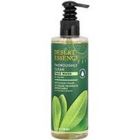 Desert Essence, Kruopščiai švarus veido prausiklis riebiai odai, 250 ml