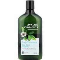 Avalon Organics, Šampūnas, galvos odos priežiūrai, arbatmedžio aliejus, 325 ml