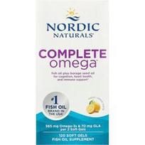 Nordic Naturals, „Complete Omega™“, citrinų skonio, 120 minkštųjų kapsulių