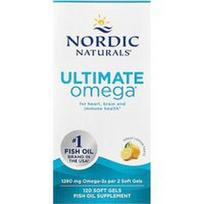 Nordic Naturals, „Ultimate Omega®“, „Great Lemon“, 120 minkštųjų kapsulių (640 mg vienoje minkštojoje kapsulėje)