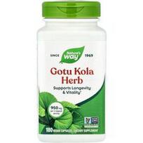 Nature's Way, Gotu Kola žolė, 180 veganiškų kapsulių (475 mg vienoje kapsulėje)