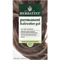 Herbatint, Permanentiniai plaukų dažų geliai, 6D tamsiai auksinė blondinė, 170 ml