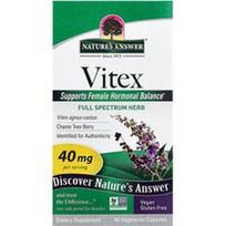 Nature's Answer, Vitex, Agnus-Castus skaistosios medžio uogos, 40 mg, 90 vegetariškų kapsulių