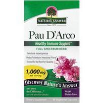 Nature's Answer, Pau D'Arco, 90 vegetariškų kapsulių (500 mg vienoje kapsulėje)