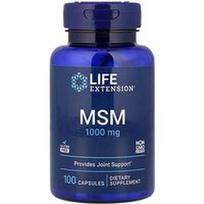 Life Extension, MSM, 100 kapsulių (1000 mg vienoje kapsulėje)