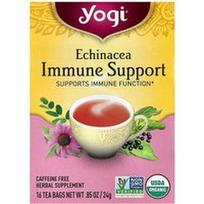 Yogi Tea, Ežiuolės arbata imunitetui stiprinti, be kofeino, 16 arbatos pakelių, 24 g