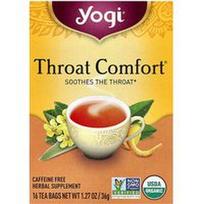 Yogi Tea, „Throat Comfort®“ arbatos maišelis be kofeino, 16 pakelių, 36 g