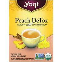 Yogi Tea, Persikų detoksikacija, be kofeino, 16 arbatos pakelių, 32 g
