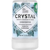 CRYSTAL, Mineralinis dezodorantas-stiklinis pieštukas, bekvapis, 40 g