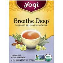 Yogi Tea, „Breathe Deep®“, be kofeino, 16 arbatos pakelių, 32 g