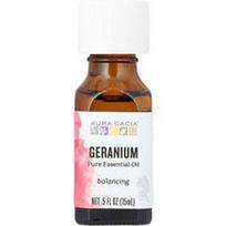 Aura Cacia, Grynas eterinis aliejus, pelargonijų, 15 ml (0,5 fl oz)
