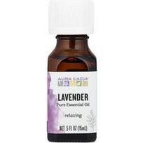 Aura Cacia, Grynas levandų eterinis aliejus, 15 ml (0,5 fl oz)