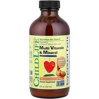 ChildLife Essentials, Multivitaminai ir mineralai, natūralūs apelsinai / mangai, 237 ml
