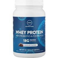 MRM Nutrition, Išrūgų baltymai su probiotikais ir postbiotikais, šokolado skonio, 917 g