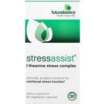 Futurebiotics, „Stressassist®“, L-teanino streso kompleksas, 60 vegetariškų kapsulių