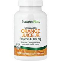 NaturesPlus, Kramtomosios apelsinų sultys Jr®, vitaminas C, natūralūs apelsinai, 180 tablečių