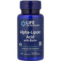 Life Extension, Alfa-lipoinė rūgštis su biotinu, 60 kapsulių
