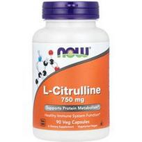 NOW Foods, L-citrulinas, 750 mg, 90 vegetariškų kapsulių