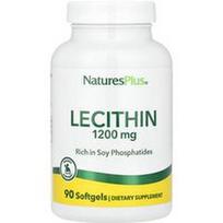 NaturesPlus, Lecitinas, 1200 mg, 90 minkštųjų kapsulių