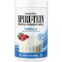 NaturesPlus, Spiru-Tein®, baltymų miltelių rupiniai, vanilės skonio, 960 g