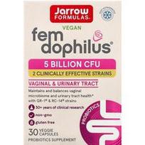 Jarrow Formulas, Vegan Fem Dophilus®, 5 milijardai KFV, 30 vegetariškų kapsulių