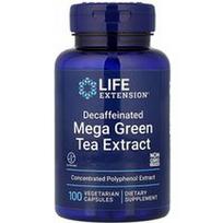 Life Extension, Mega žaliosios arbatos ekstraktas, be kofeino, 100 vegetariškų kapsulių (725 mg vienoje kapsulėje)