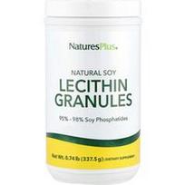 NaturesPlus, Natūralaus sojų lecitino granulės, 0,74 svaro (337,5 g)