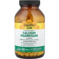 Country Life, Target-Mins®, kalcio ir magnio kompleksas, 180 tablečių