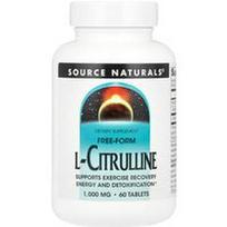 Source Naturals, L-citrulinas, 1000 mg, 60 tablečių