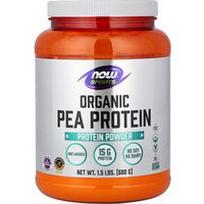 NOW Foods, Sportiniai, ekologiški žirnių baltymų milteliai, be skonio, 680 g