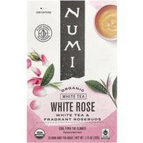 Numi Tea, Ekologiška baltoji arbata, balta rožė, 16 ne GMO arbatos maišelių, 1.13 oz (32 g)