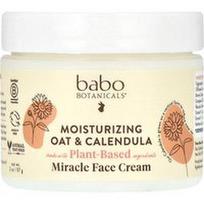 Babo Botanicals, Drėkinamasis stebuklingas veido kremas, avižos ir medetkos, 2 uncijos (57 g)