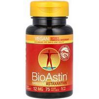 Nutrex Hawaii, BioAstin®, Havajų astaksantinas, 12 mg, 75 veganiškos minkštos kapsulės