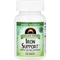 Source Naturals, Vegan True®, geležies palaikymas™, 180 tablečių