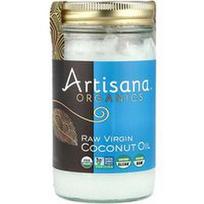Artisana, Ekologiški, žalias pirmojo spaudimo kokosų aliejus, 14 fl oz (414 ml)