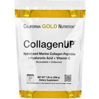 California Gold Nutrition, CollagenUP®, hidrolizuoti jūrinio kolageno peptidai su hialurono rūgštimi ir vitaminu C, natūralaus skonio, 206 g