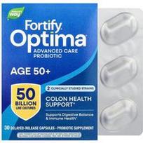 Nature's Way, Fortify®, Optima® Advanced Care probiotikas, nuo 50 metų, 30 pailginto atpalaidavimo kapsulių