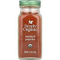 Simply Organic, Rūkyta paprika, 2.72 uncijos (77 g)