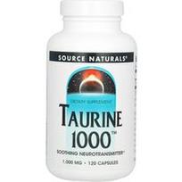 Source Naturals, Taurinas 1000, 1000 mg, 120 kapsulių