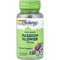 Solaray, Tikros žolelės, pasiflora, 100 daržovių kapsulių (350 mg vienoje kapsulėje)