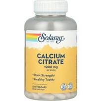 Solaray, Kalcio citratas, 120 daržovių kapsulių (250 mg vienoje kapsulėje)