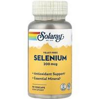 Solaray, Selenas, 200 mcg, 90 daržovių kapsulių
