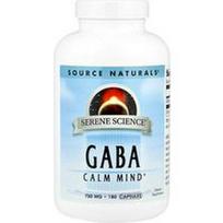 Source Naturals, „Serene Science®“, GABA, 750 mg, 180 kapsulių