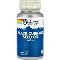 Solaray, Juodųjų serbentų sėklų aliejus, 600 mg, 90 minkštųjų kapsulių