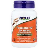 NOW Foods, „Probiotic-10™“ 25 milijardai, 50 daržovių kapsulių