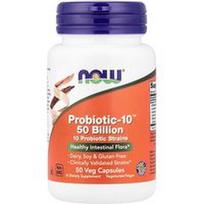 NOW Foods, Probiotic-10™, 50 milijardų, 50 daržovių kapsulių