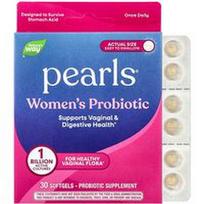 Nature's Way, Pearls®, moterims skirtas probiotikas, 1 milijardas KFV, 30 minkštųjų kapsulių